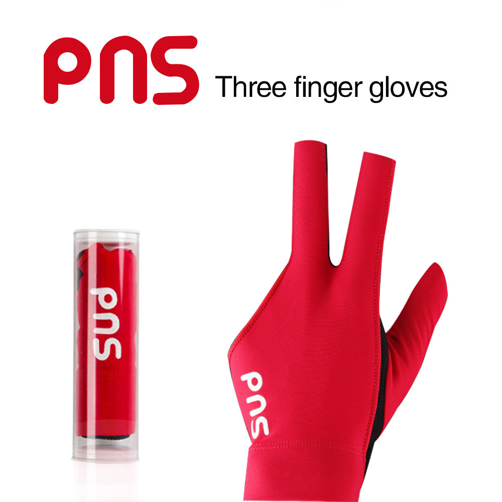 PNS Billiard Gloves Lycra Fabric Billiard Gloves Red Left And Right