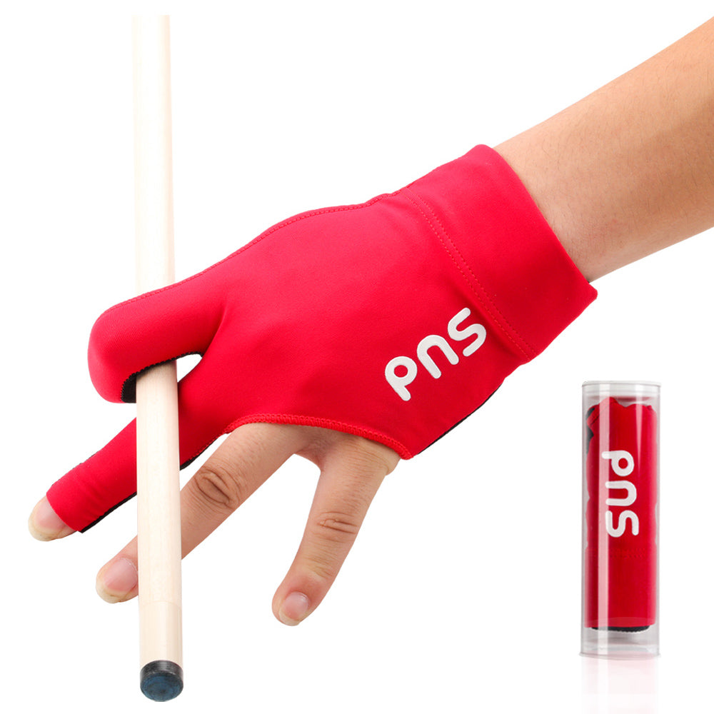 PNS Billiard Gloves Lycra Fabric Billiard Gloves Red Left And Right