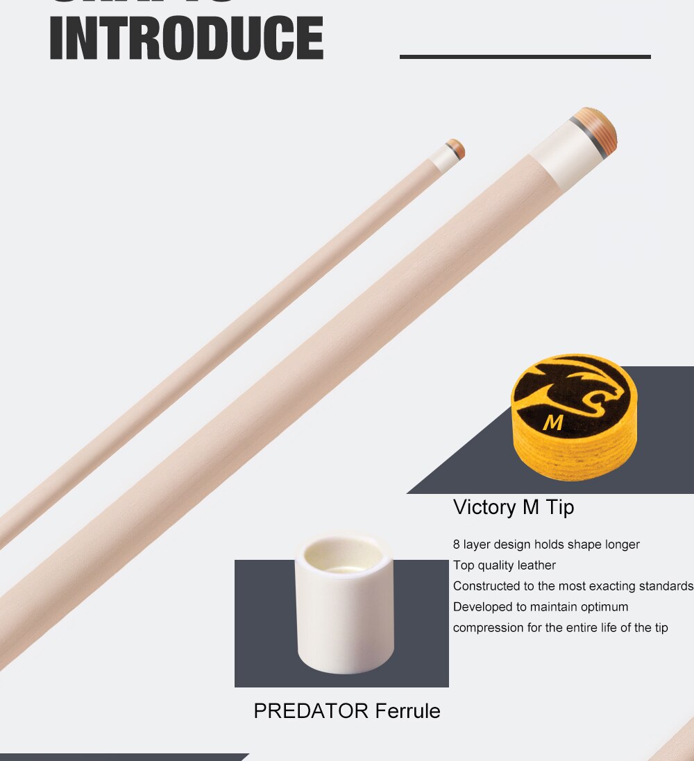 Official PREDATOR C8 12.9mm Teconology Maple Shaft