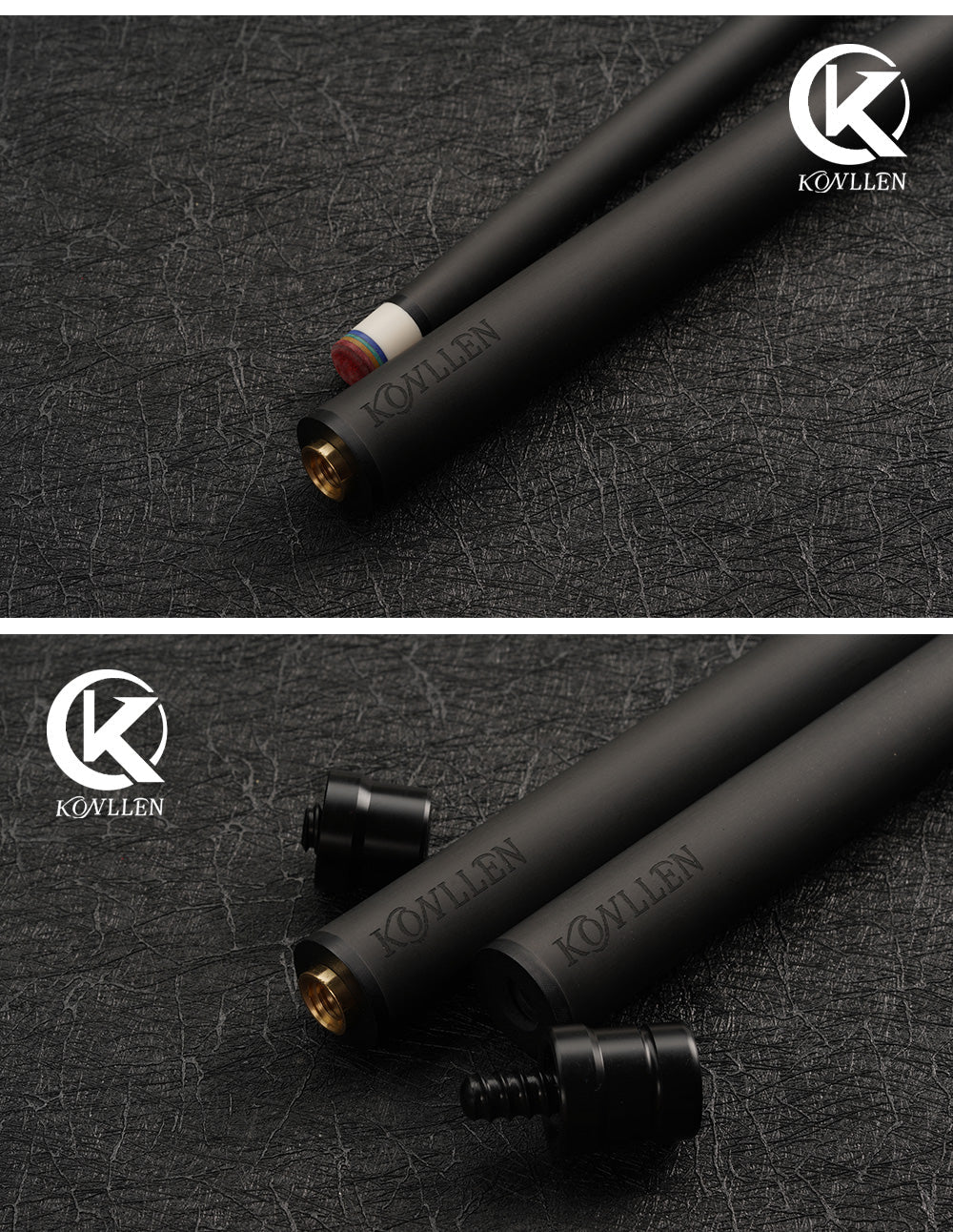 KONLLEN new Billiard Carbon Fiber 3 Cushion Carom/Libre Cue Stick Shaft Uni-loc /Radial 3/8*8 Pin Joint Single Shaft for PERI